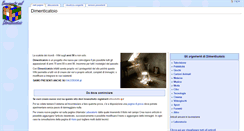 Desktop Screenshot of dimenticatoio.it