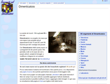 Tablet Screenshot of dimenticatoio.it